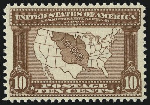 Sale 1014, Lot 1758, 1904 Louisiana Purchase, Jamestown Issues (Scott 323-330)