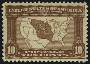 Sale 1014, Lot 1759, 1904 Louisiana Purchase, Jamestown Issues (Scott 323-330)