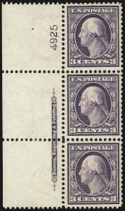 Sale 1014, Lot 1768, 1908-10 Washington-Franklin Issue (Scott 333-347)