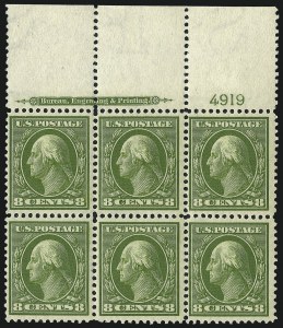 Sale 1014, Lot 1772, 1908-10 Washington-Franklin Issue (Scott 333-347)