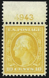 Sale 1014, Lot 1773, 1908-10 Washington-Franklin Issue (Scott 333-347)