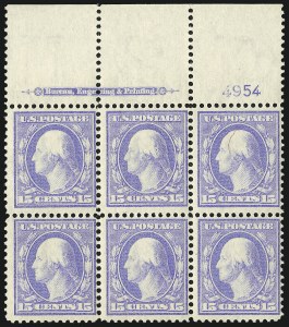 Sale 1014, Lot 1777, 1908-10 Washington-Franklin Issue (Scott 333-347)