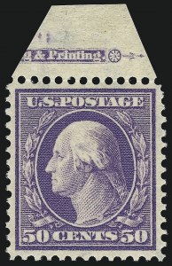 Sale 1014, Lot 1780, 1908-10 Washington-Franklin Issue (Scott 333-347)