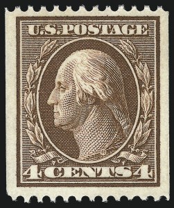 Sale 1014, Lot 1788, 1908-10 Washington-Franklin Issue Coils (Scott 348-356)