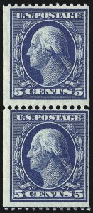 Sale 1014, Lot 1789, 1908-10 Washington-Franklin Issue Coils (Scott 348-356)