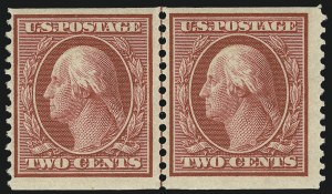 Sale 1014, Lot 1794, 1908-10 Washington-Franklin Issue Coils (Scott 348-356)