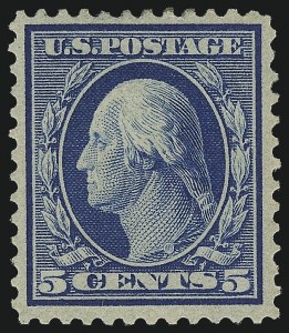 Sale 1014, Lot 1806, 1909 Washington-Franklin Bluish Paper, Incl. 4c and 8c (Scott 357-366)
