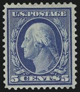 Sale 1014, Lot 1807, 1909 Washington-Franklin Bluish Paper, Incl. 4c and 8c (Scott 357-366)