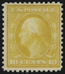 Sale 1014, Lot 1813, 1909 Washington-Franklin Bluish Paper, Incl. 4c and 8c (Scott 357-366)