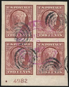 Sale 1014, Lot 1821, 1909 Commemoratives (Scott 368-373)