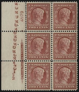 Sale 1014, Lot 1825, 1909 Commemoratives (Scott 368-373)