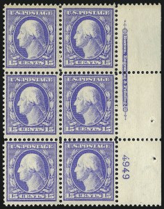 Sale 1014, Lot 1835, 1910-11 Washington-Franklin Issues (Scott 376-396)