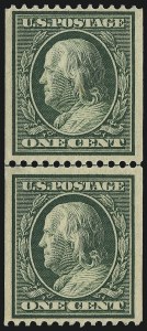 Sale 1014, Lot 1837, 1910-11 Washington-Franklin Issues (Scott 376-396)