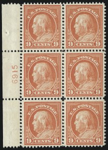 Sale 1014, Lot 1894, 1912-15 Washington-Franklin Issues (Scott 406-440)