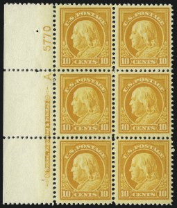Sale 1014, Lot 1895, 1912-15 Washington-Franklin Issues (Scott 406-440)