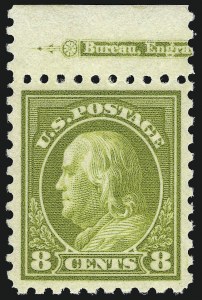 Sale 1014, Lot 1907, 1912-15 Washington-Franklin Issues (Scott 406-440)