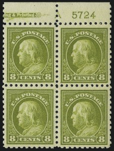 Sale 1014, Lot 1908, 1912-15 Washington-Franklin Issues (Scott 406-440)