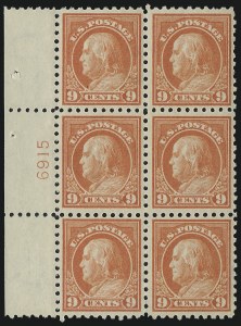 Sale 1014, Lot 1909, 1912-15 Washington-Franklin Issues (Scott 406-440)