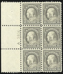Sale 1014, Lot 1912, 1912-15 Washington-Franklin Issues (Scott 406-440)