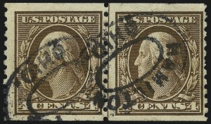 Sale 1014, Lot 1928, 1914-15 Washington-Franklin Issues (Scott 443-461)