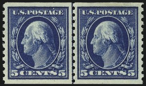 Sale 1014, Lot 1930, 1914-15 Washington-Franklin Issues (Scott 443-461)