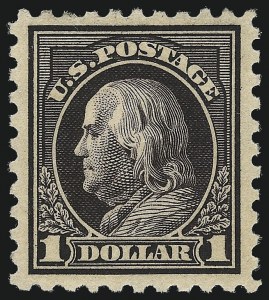 Sale 1014, Lot 1954, 1914-15 Washington-Franklin Issues (Scott 443-461)