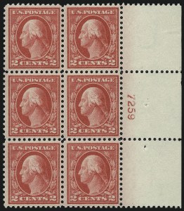 Sale 1014, Lot 1957, 1914-15 Washington-Franklin Issues (Scott 443-461)