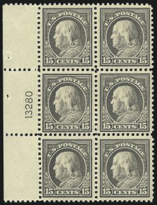 Sale 1014, Lot 2006, 1917-19 Washington-Franklin Issues (Scott 498f-524)