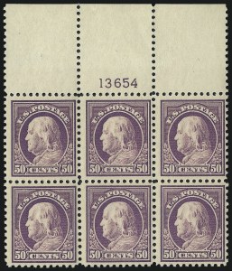 Sale 1014, Lot 2010, 1917-19 Washington-Franklin Issues (Scott 498f-524)
