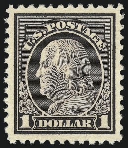 Sale 1014, Lot 2011, 1917-19 Washington-Franklin Issues (Scott 498f-524)