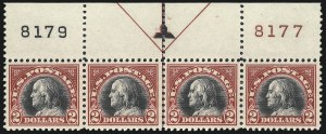Sale 1014, Lot 2049, 1918-22 Washington-Franklin Issues, Pilgrim Issue (Scott 529-550)