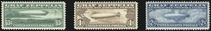 Sale 1014, Lot 2159, Air Post, Graf Zeppelin Issue (Scott C13-C15)