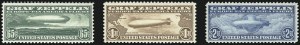 Sale 1014, Lot 2164, Air Post, Graf Zeppelin Issue (Scott C13-C15)