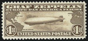 Sale 1014, Lot 2188, Air Post, Graf Zeppelin Issue (Scott C13-C15)