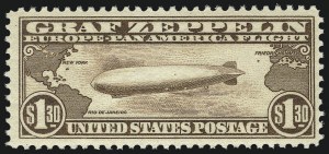 Sale 1014, Lot 2189, Air Post, Graf Zeppelin Issue (Scott C13-C15)