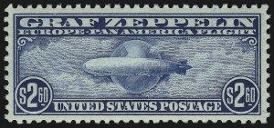 Sale 1014, Lot 2194, Air Post, Graf Zeppelin Issue (Scott C13-C15)