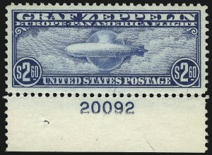 Sale 1014, Lot 2195, Air Post, Graf Zeppelin Issue (Scott C13-C15)