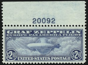 Sale 1014, Lot 2196, Air Post, Graf Zeppelin Issue (Scott C13-C15)