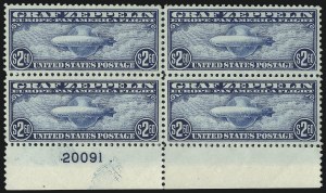 Sale 1014, Lot 2199, Air Post, Graf Zeppelin Issue (Scott C13-C15)