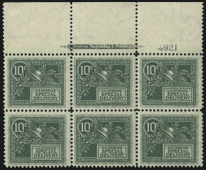 Sale 1014, Lot 2226, Special Delivery, Registration (Scott E1-E21, F1)