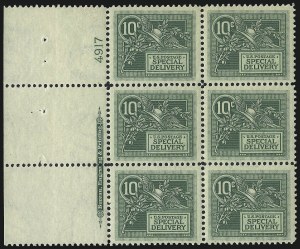 Sale 1014, Lot 2227, Special Delivery, Registration (Scott E1-E21, F1)