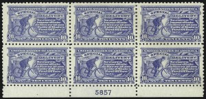 Sale 1014, Lot 2234, Special Delivery, Registration (Scott E1-E21, F1)