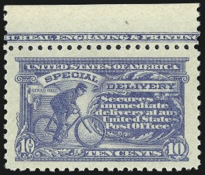 Sale 1014, Lot 2236, Special Delivery, Registration (Scott E1-E21, F1)