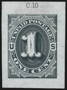 Sale 1014, Lot 2253, Postage Due Essays and Proofs