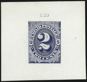Sale 1014, Lot 2254, Postage Due Essays and Proofs