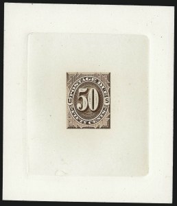 Sale 1014, Lot 2256, Postage Due Essays and Proofs