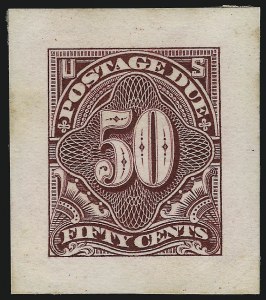 Sale 1014, Lot 2263, Postage Due Essays and Proofs