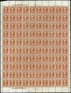 Sale 1014, Lot 2345, Officials, incl. full sheets (Scott O11-O116 var)