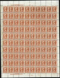 Sale 1014, Lot 2349, Officials, incl. full sheets (Scott O11-O116 var)