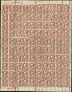 Sale 1014, Lot 2367, Officials, incl. full sheets (Scott O11-O116 var)